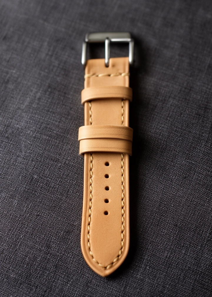 Cinturino per orologio in cuoio naturale