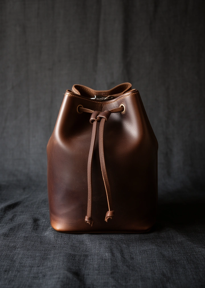 Borsa a secchiello testa di moro